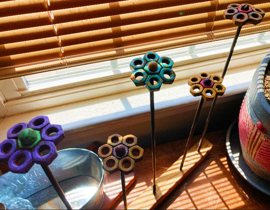 Mini Garden Flower Sculptures (Individual)